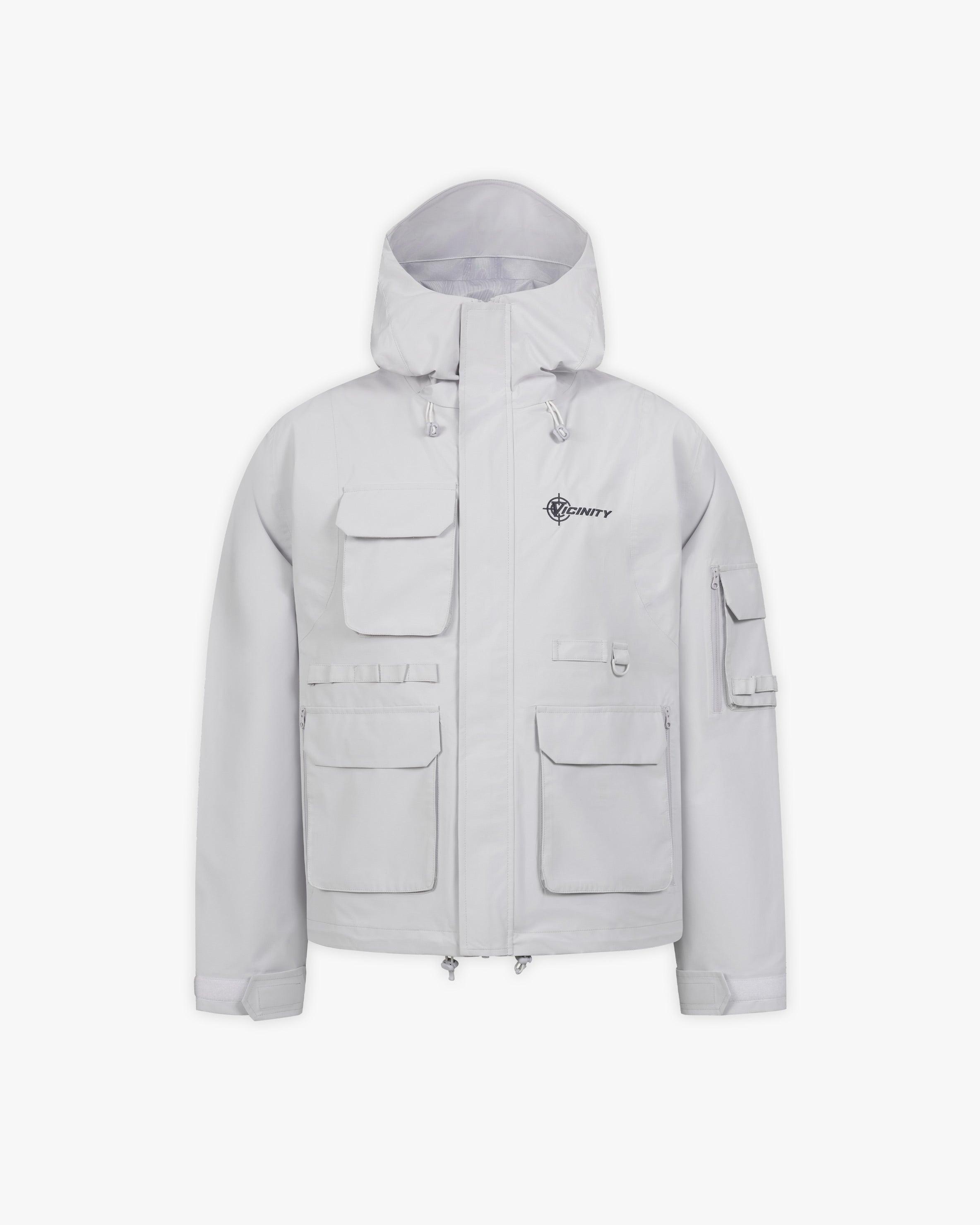 Light gray windbreaker best sale