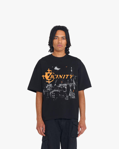 HAUNTED HOUSE TEE BLACK - VICINITY