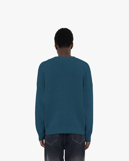 V-LOGO KNITWEAR MIDNIGHT BLUE - VICINITY