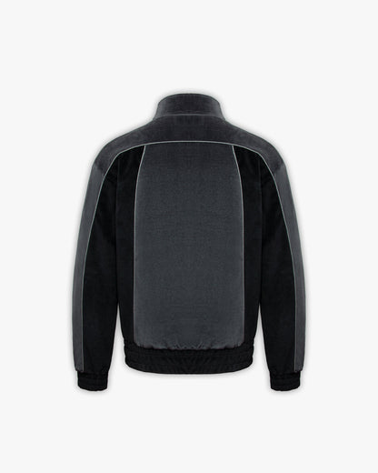 VELOURS TRACK JACKET BLACK