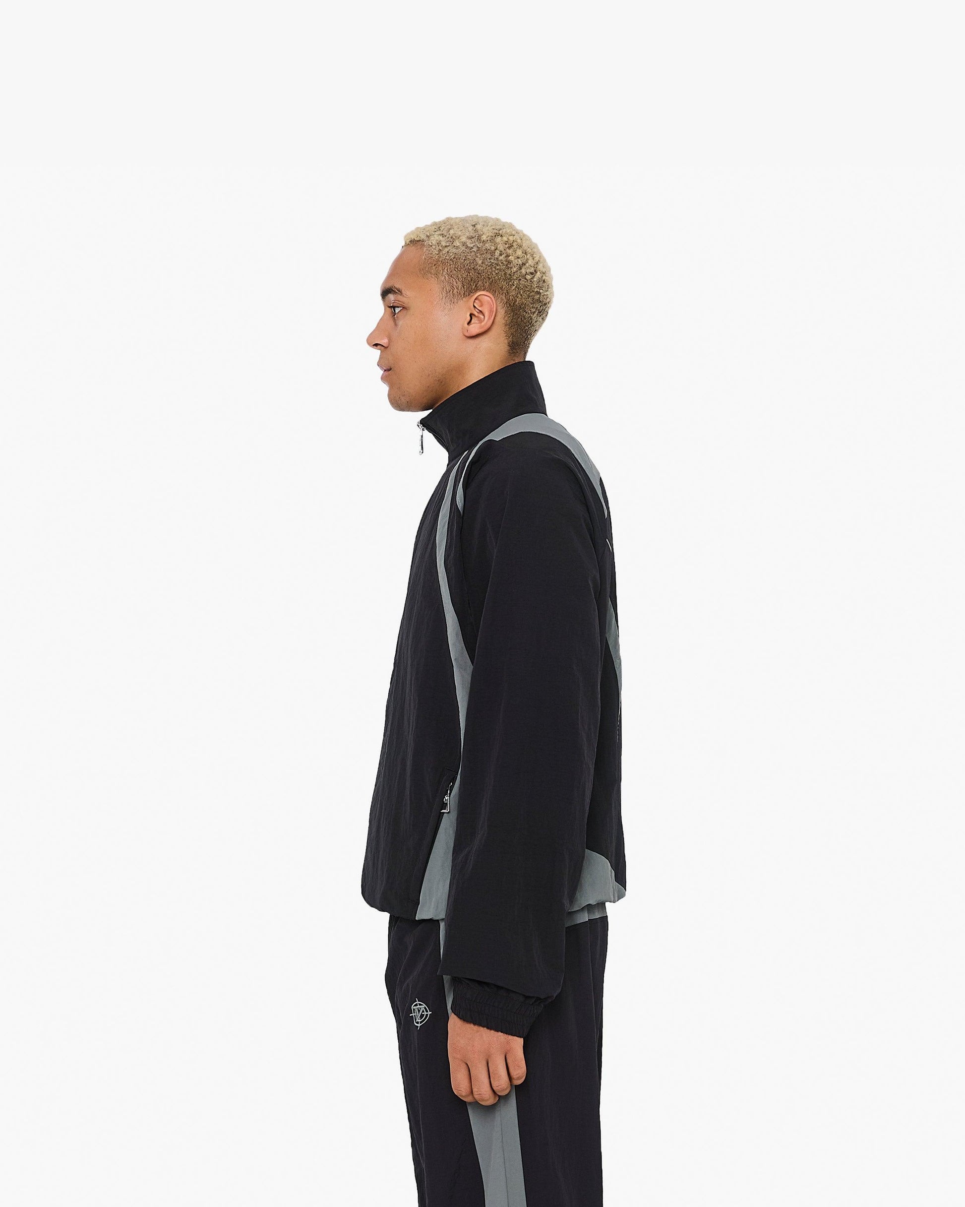 TRACK JACKET V3 BLACK GREY - VICINITY