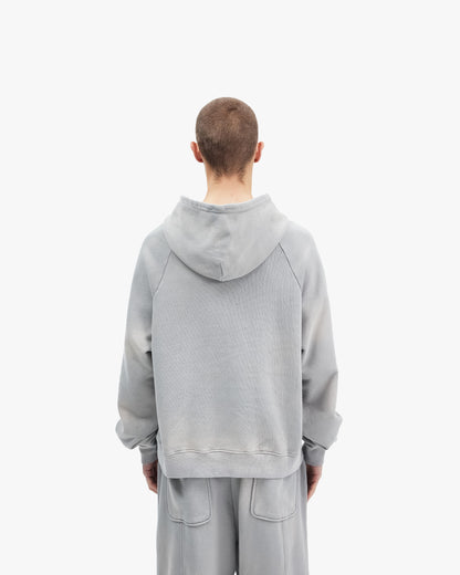 FADED WASH HOODIE GREY