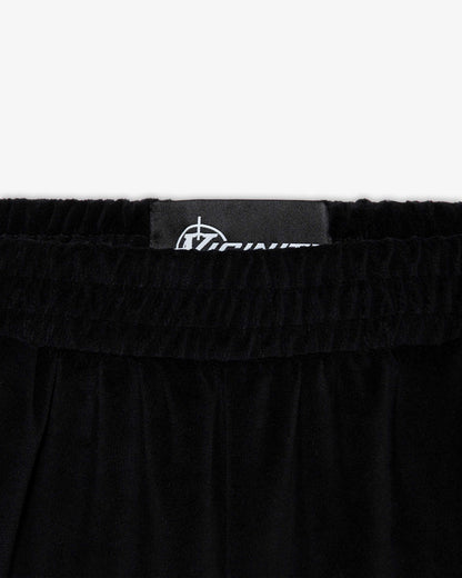 VELOURS TRACK PANTS BLACK