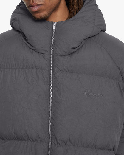 PUFFER JACKET DARK GREY - VICINITY