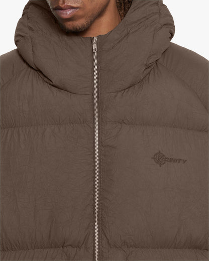 PUFFER JACKET BROWN - VICINITY