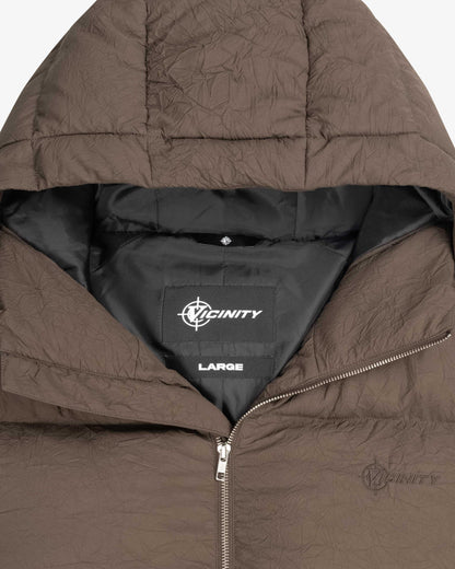 PUFFER JACKET BROWN - VICINITY