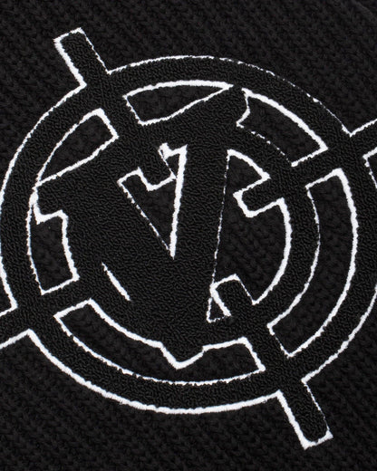 V-LOGO KNITWEAR BLACK - VICINITY