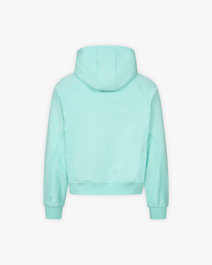 INSIDE OUT ZIP HOODIE TURQUOISE - VICINITY