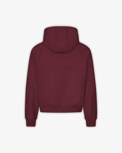 INSIDE OUT HOODIE WINE RED - VICINITY