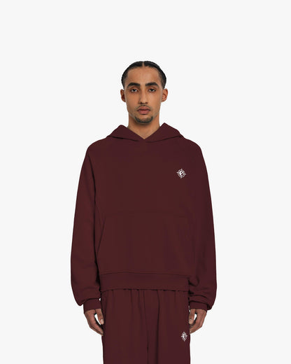 INSIDE OUT HOODIE WINE RED - VICINITY