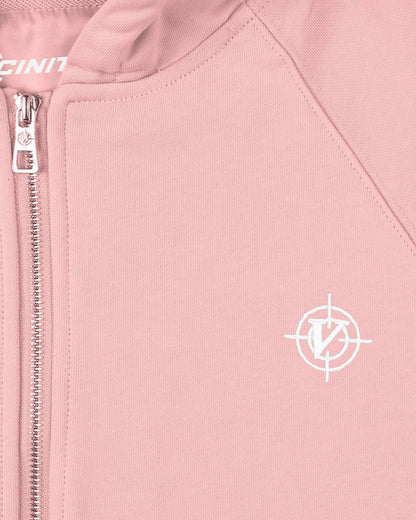 INSIDE OUT ZIP HOODIE PINK - VICINITY