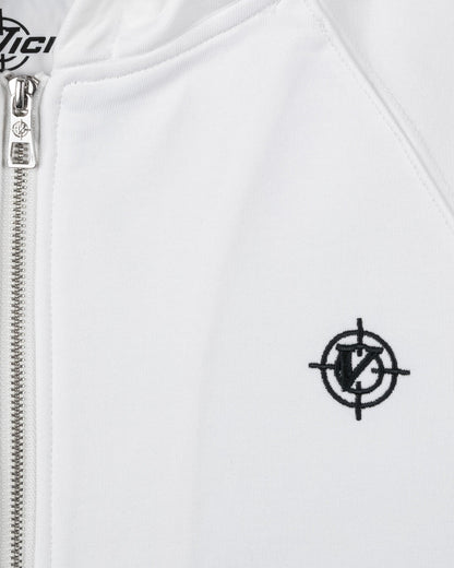 INSIDE OUT ZIP HOODIE WHITE - VICINITY