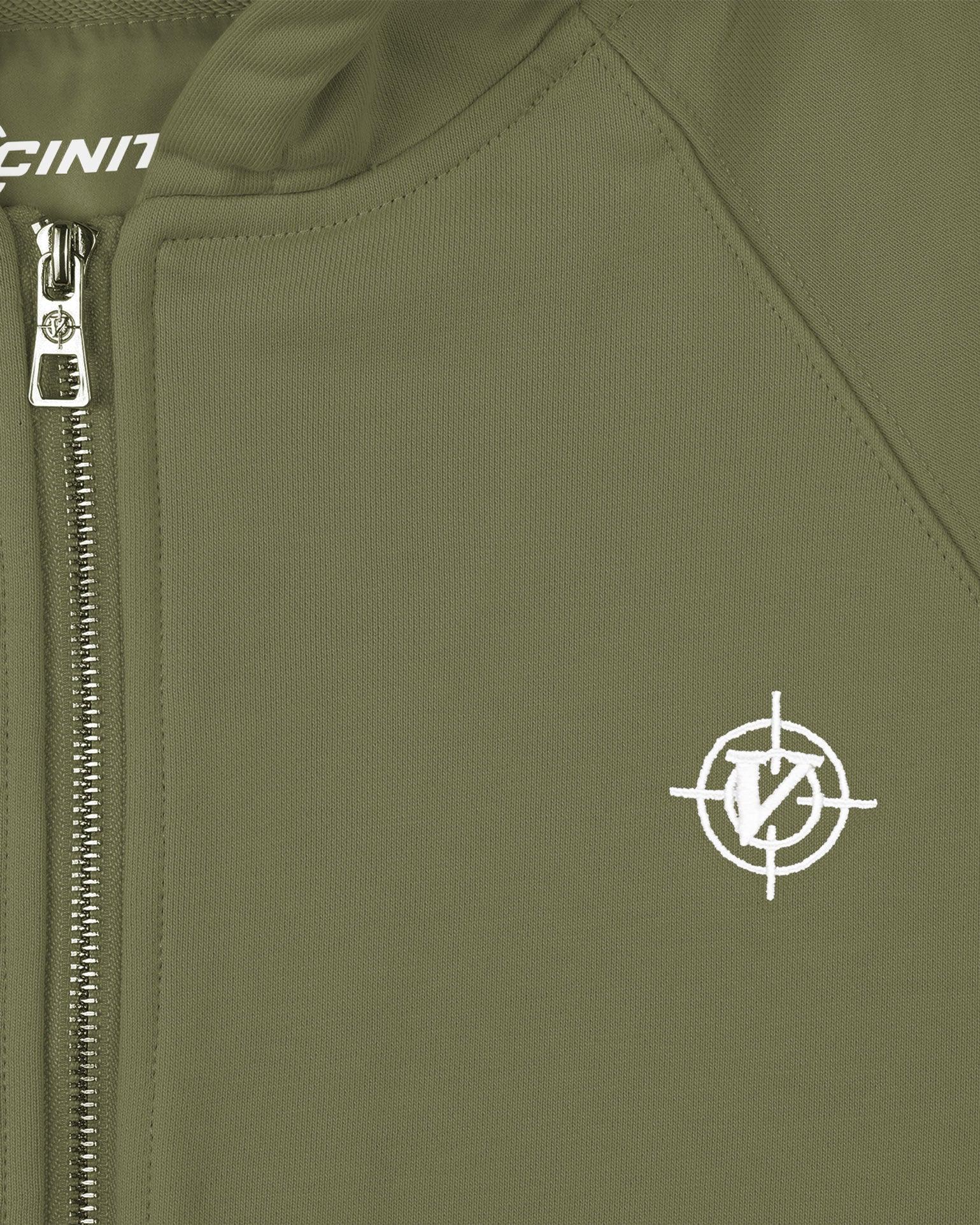 INSIDE OUT ZIP HOODIE KHAKI - VICINITY