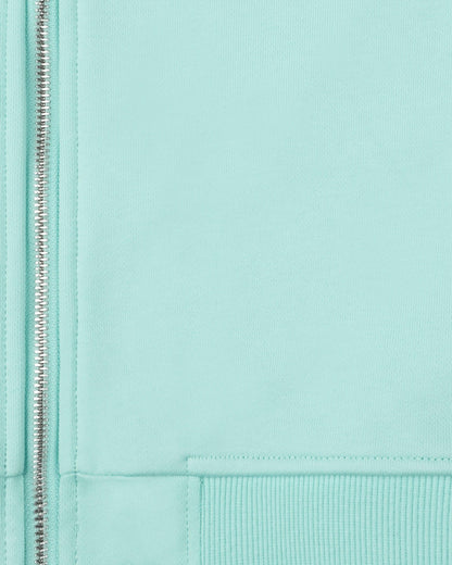 INSIDE OUT ZIP HOODIE TURQUOISE - VICINITY