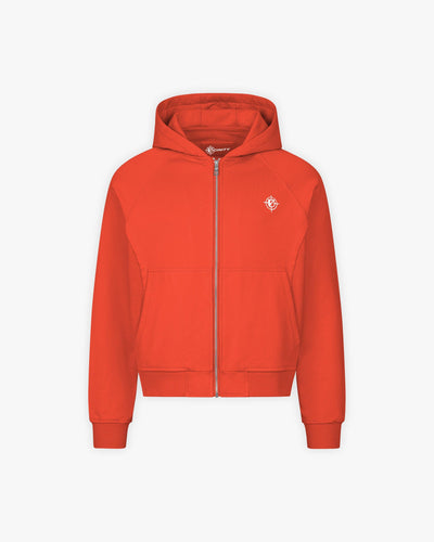 INSIDE OUT ZIP HOODIE STRAWBERRY - VICINITY