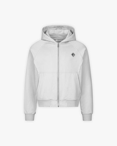 INSIDE OUT ZIP HOODIE LIGHT GREY - VICINITY