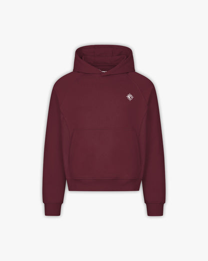 INSIDE OUT HOODIE WINE RED - VICINITY