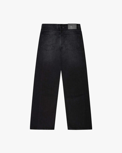 SCRIPT DENIM WASHED BLACK