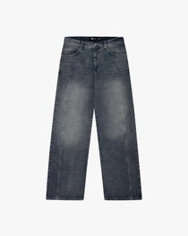 SCRIPT DENIM WASHED BLUE