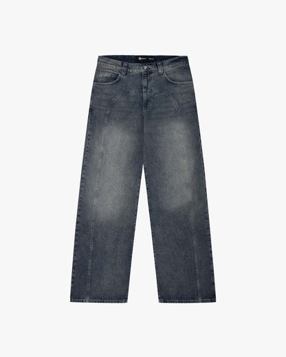 SCRIPT DENIM WASHED BLUE