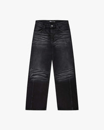 SCRIPT DENIM WASHED BLACK