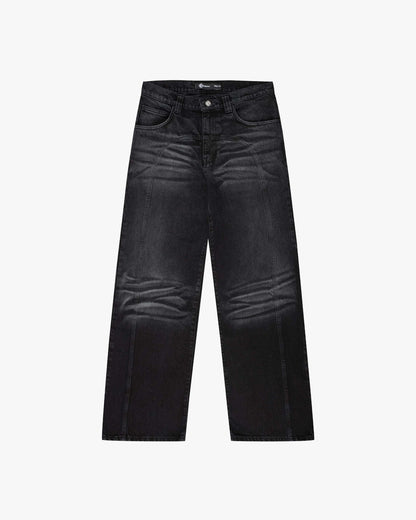 SCRIPT DENIM WASHED BLACK