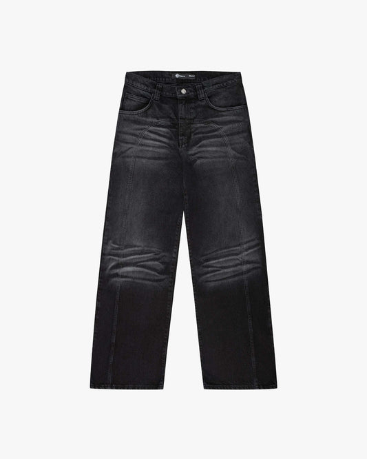 SCRIPT DENIM WASHED BLACK