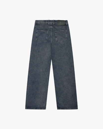 SCRIPT DENIM WASHED BLUE