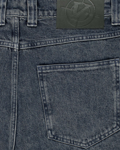 SCRIPT DENIM WASHED BLUE