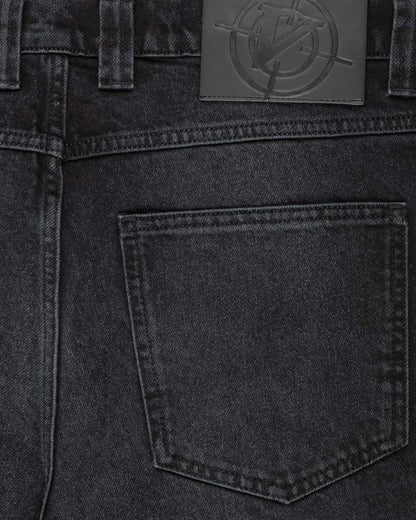 SCRIPT DENIM WASHED BLACK