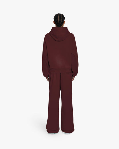 INSIDE OUT HOODIE WINE RED - VICINITY