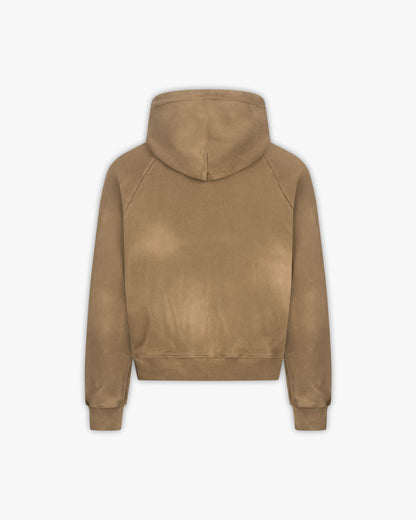 FADED WASH HOODIE BEIGE