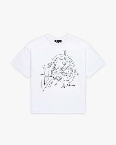 CONSTRUCTION LOGO TEE WHITE - VICINITY