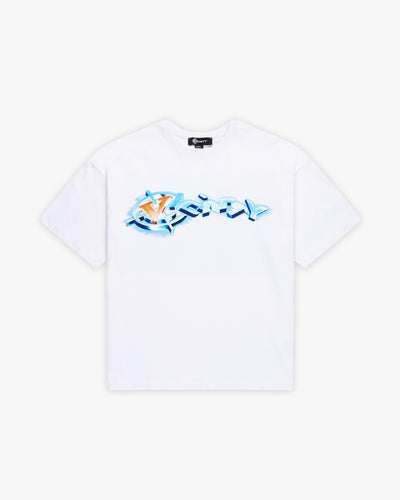 CHROME LOGO TEE WHITE - VICINITY