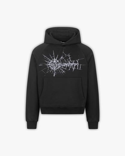 WEB LOGO HOODIE BLACK - VICINITY