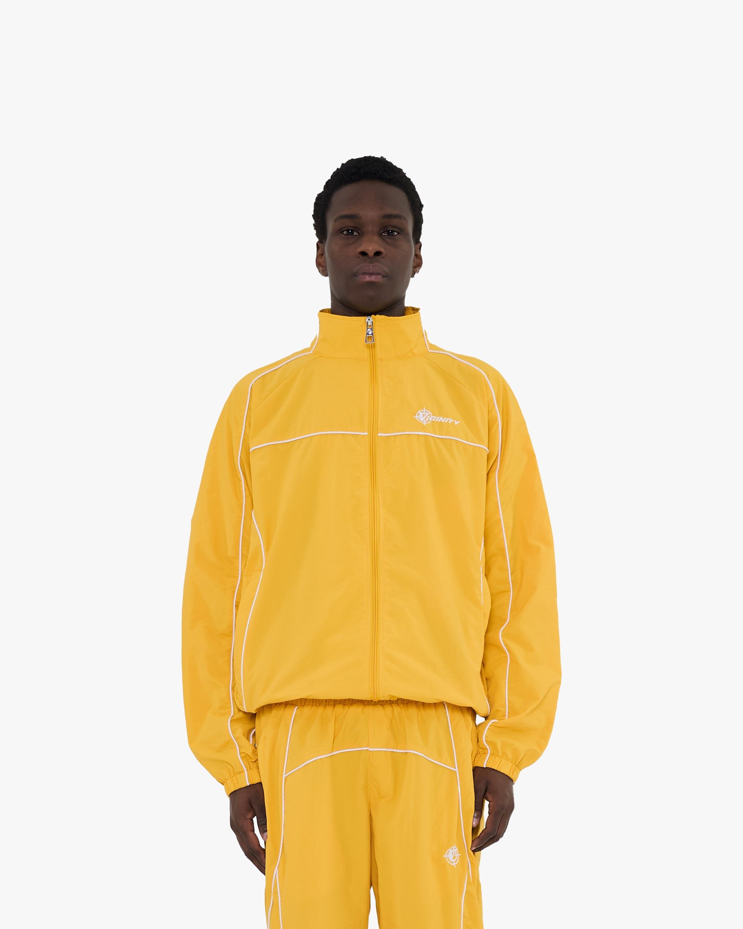 Adidas tracksuit mens yellow best sale