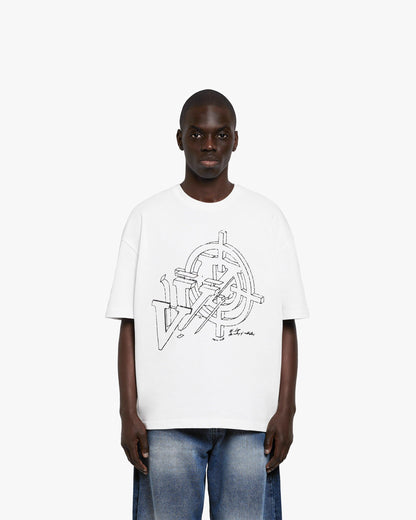 CONSTRUCTION LOGO TEE WHITE - VICINITY