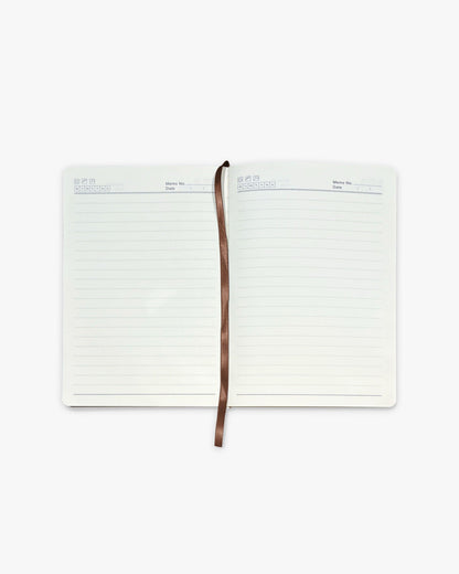 V-LOGO NOTEBOOK MOCHA - VICINITY