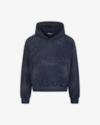 FADED WASH HOODIE NAVY