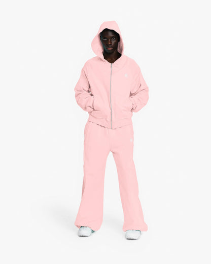 INSIDE OUT ZIP HOODIE PINK - VICINITY