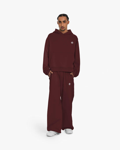 INSIDE OUT HOODIE WINE RED - VICINITY