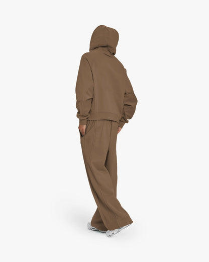 INSIDE OUT HOODIE CHOCOLATE BROWN - VICINITY