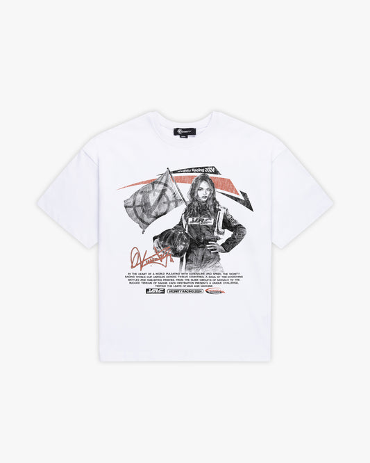 RACING GIRL TEE WHITE