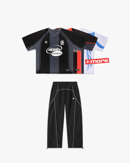 TRACK PANTS BLACK + JERSEY BUNDLE