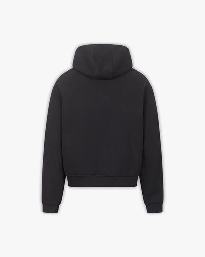 CHROME LOGO HOODIE BLACK - VICINITY