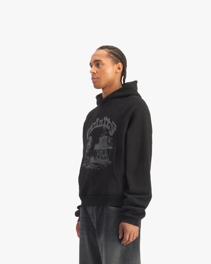 SHOOTING HOUSE HOODIE BLACK - VICINITY