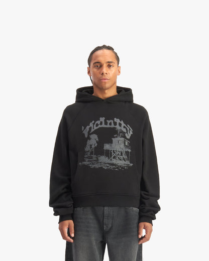 SHOOTING HOUSE HOODIE BLACK - VICINITY