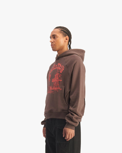 SHOOTING HOUSE HOODIE BROWN - VICINITY