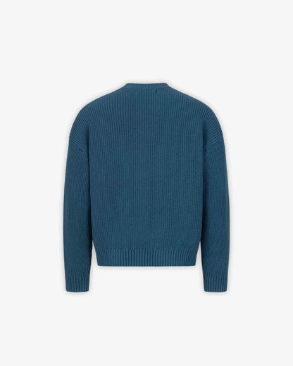 V-LOGO KNITWEAR MIDNIGHT BLUE - VICINITY