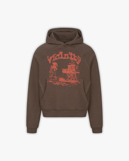 SHOOTING HOUSE HOODIE BROWN - VICINITY